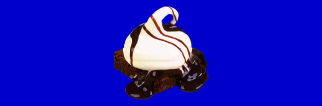 Hot Fudge Brownie Ala Mode.