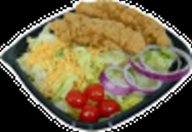 Chicken Strips Salad.